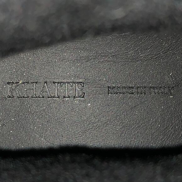 KHAITE Size 10 Culver Black Fur Lined Drawstring Rain Boots - Picture 7 of 8